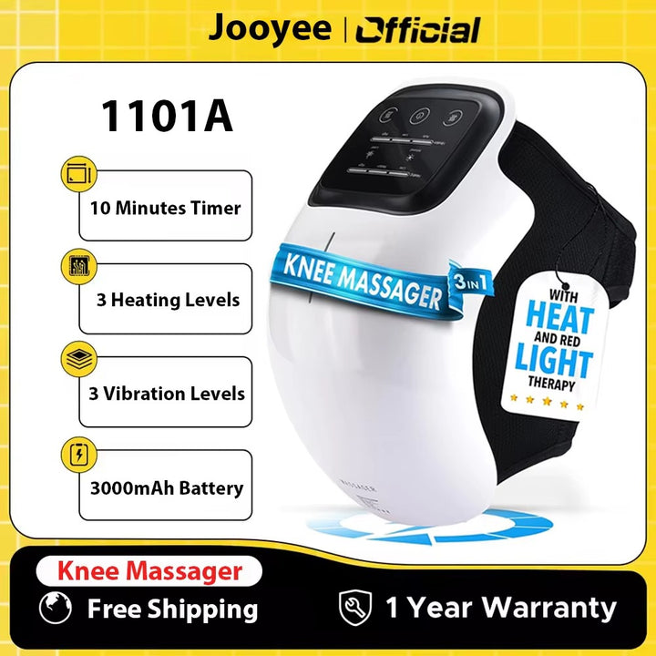 Premium Infrared Knee Massager – Pain Relief Device with Heat and Vibration Therapy for Swelling, Stiff Joints, Ligament