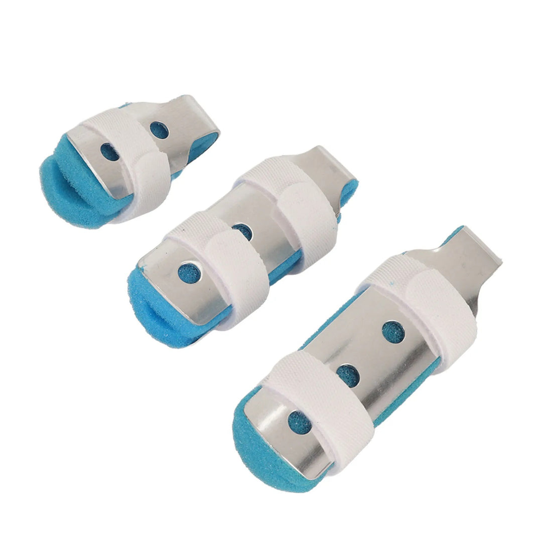 Premium Finger Splints Set for Knuckle Immobilization – 3-Sizes Adjustable Aluminum Alloy Protective Splints for Finger Injuries, Breathable EVA Pads, Comfortable, Easy to Use, Suitable for Adults and Children