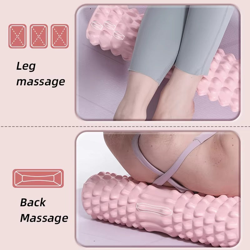 Premium Foam Roller for Deep Muscle Massage, Myofascial Release, Back & Leg Relaxation, Durable EVA, Pressure-Resistant Design, Grid Training, Home Exercise