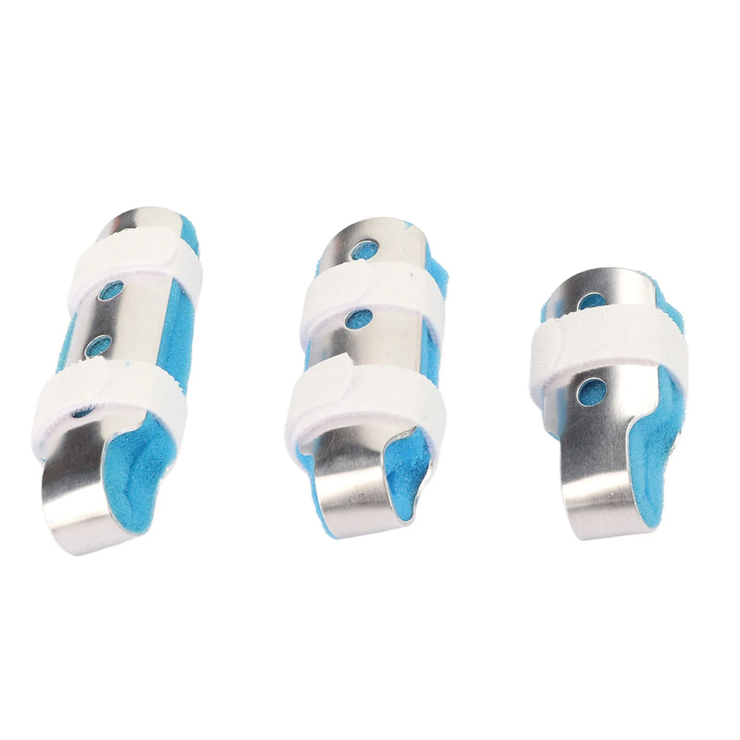 Premium Finger Splints Set for Knuckle Immobilization – 3-Sizes Adjustable Aluminum Alloy Protective Splints for Finger Injuries, Breathable EVA Pads, Comfortable, Easy to Use, Suitable for Adults and Children