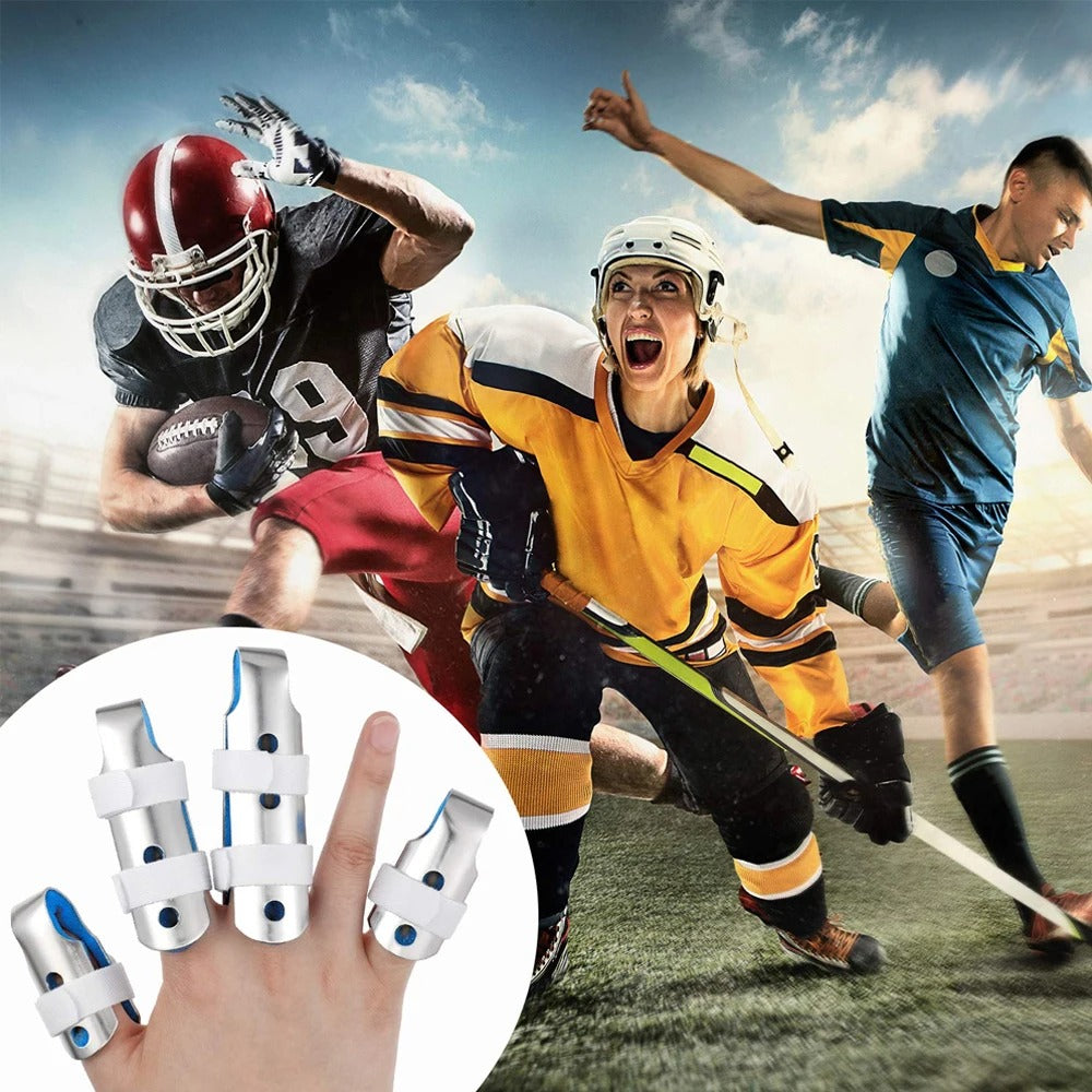 Premium Finger Splints Set for Knuckle Immobilization – 3-Sizes Adjustable Aluminum Alloy Protective Splints for Finger Injuries, Breathable EVA Pads, Comfortable, Easy to Use, Suitable for Adults and Children