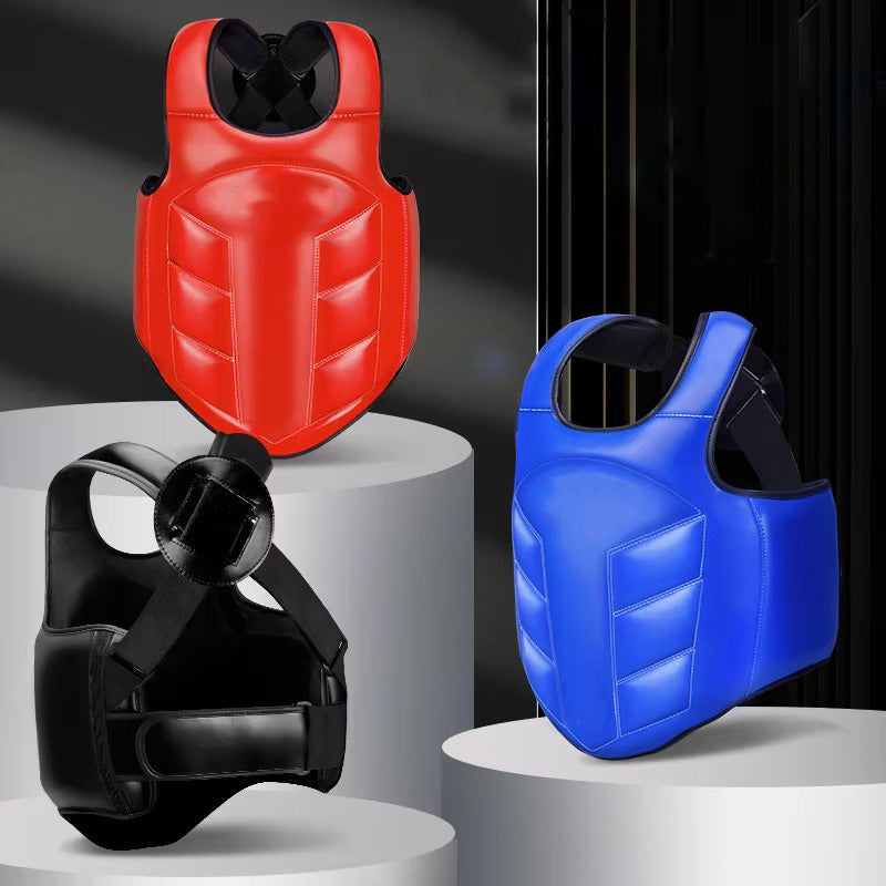 Premium Boxing Chest Guard – Reversible Rib Shield Protector for MMA, Taekwondo, Kickboxing & Martial Arts – Body Vest for Training, Target Practice, and Sanda