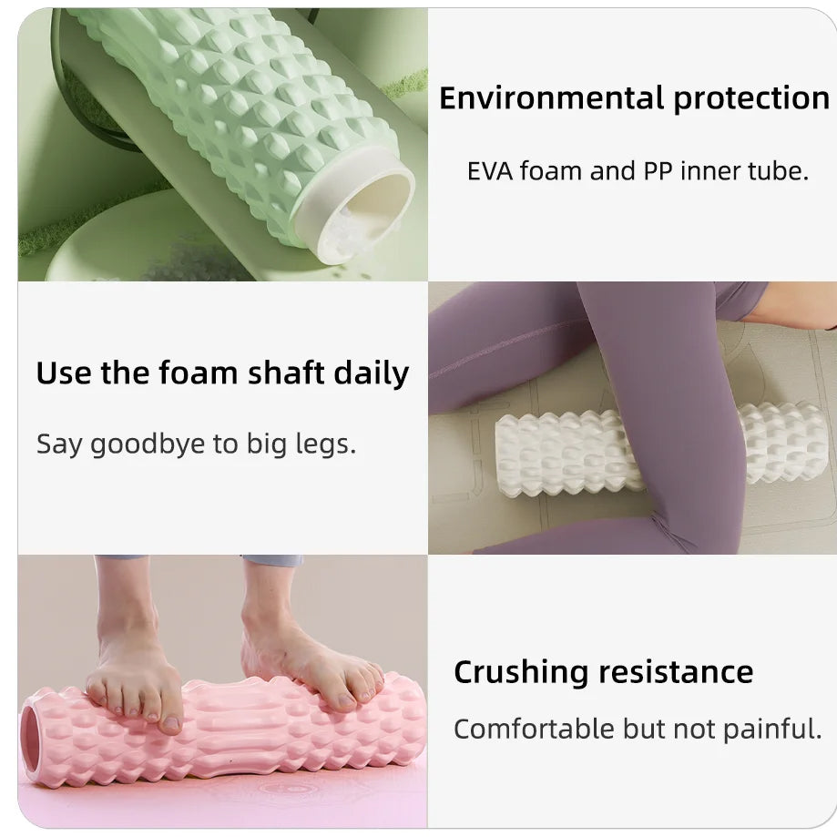 Premium Foam Roller for Deep Muscle Massage, Myofascial Release, Back & Leg Relaxation, Durable EVA, Pressure-Resistant Design, Grid Training, Home Exercise