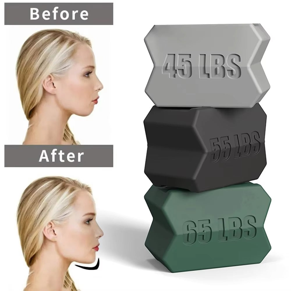 Premium Jawline Exerciser – Silicone Masseter Muscle Trainer for Facial Toner & Chin Lifting – Cheek & Jawline Fitness Equipment for Double Chin, Jawline & Face Shape Improvement