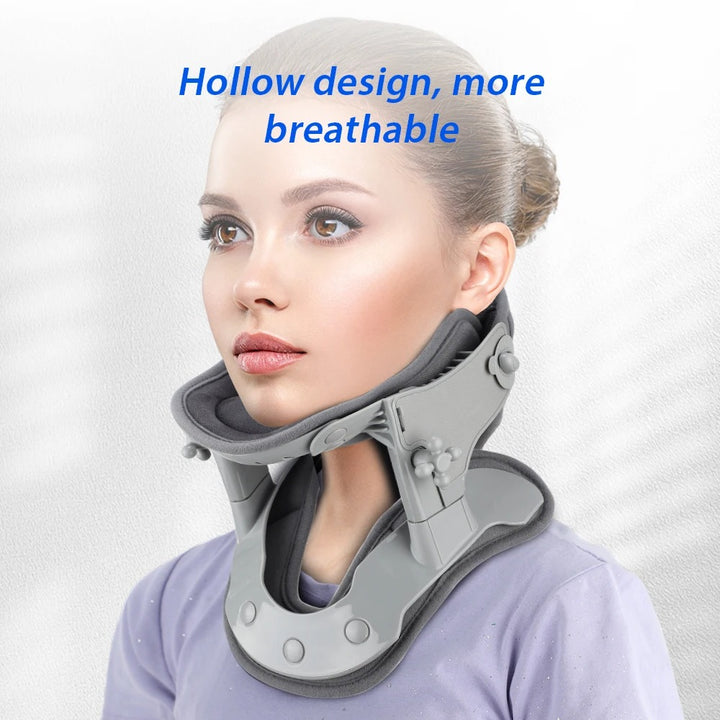 Premium Heating Neck Traction Collar with Adjustable Cervical Support, Hot Compression for Spine Alignment & Pain Relief, USB-Powered Cervical Massager