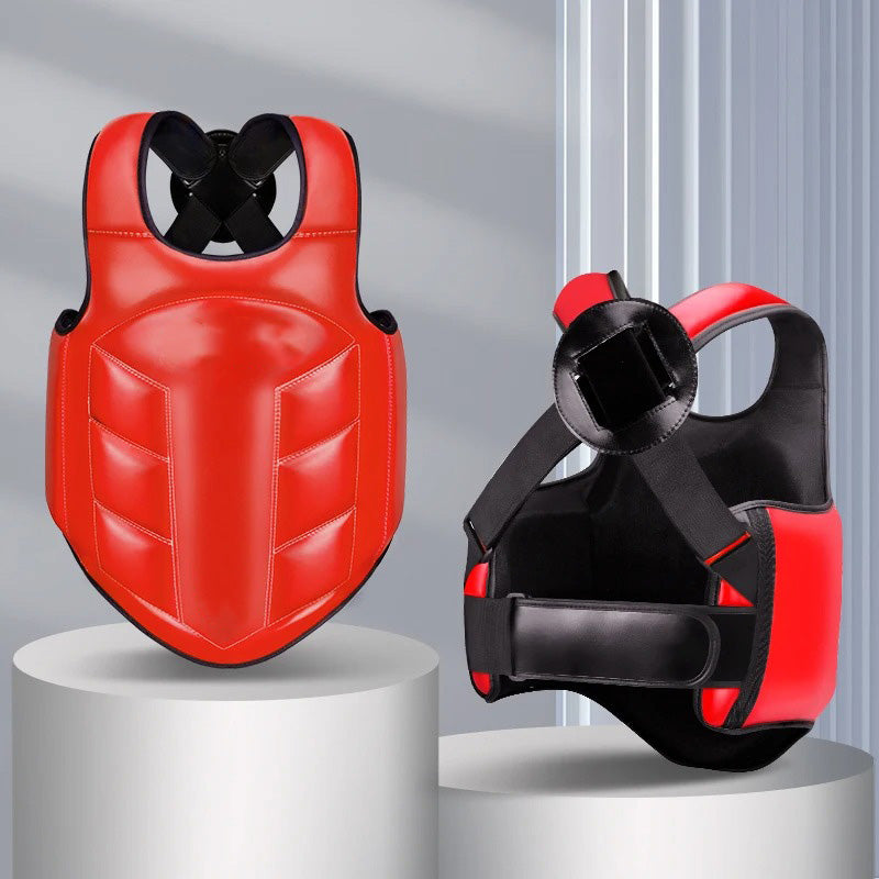 Premium Boxing Chest Guard – Reversible Rib Shield Protector for MMA, Taekwondo, Kickboxing & Martial Arts – Body Vest for Training, Target Practice, and Sanda