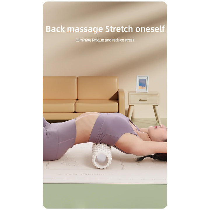 Premium Foam Roller for Deep Muscle Massage, Myofascial Release, Back & Leg Relaxation, Durable EVA, Pressure-Resistant Design, Grid Training, Home Exercise