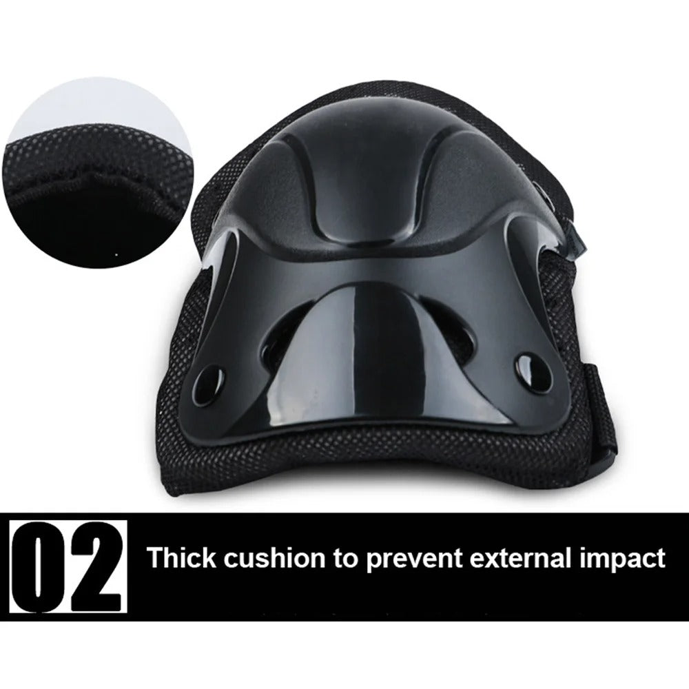 Premium Protective Gear Set for Kids & Adults – Elbow, Knee, Wrist Pads for Skateboarding, Roller Skating, BMX, Cycling, & Outdoor Sports – Adjustable, Breathable, Shockproof Safety Pads