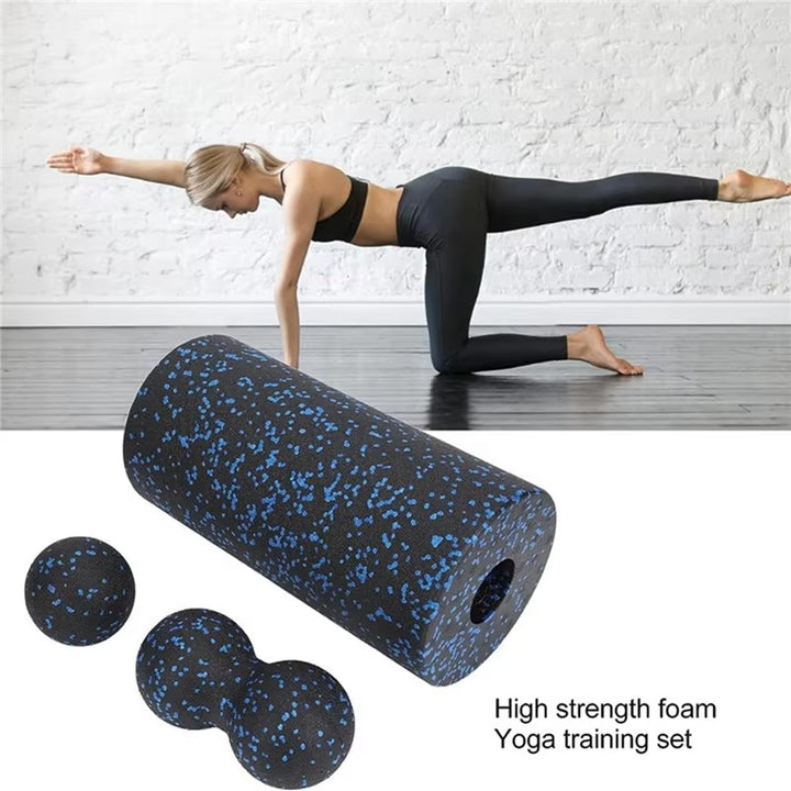 Premium Foam Roller Set for Muscle Recovery, Yoga, and Fascia Release, High-Density EPP Back Roller Massage Balls for Men & Women, 3/5 PCS Fitness Equipment for Flexibility and Pain Relief