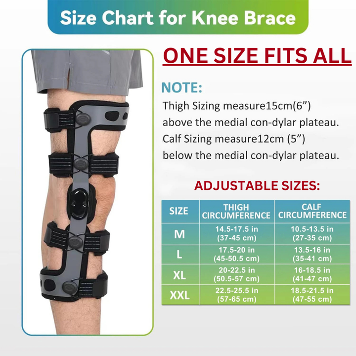Premium Unloader Knee Brace for Arthritis Pain Relief, Osteoarthritis Support, Adjustable ROM Stabilizer, Post-Surgical Recovery, One Size Fits All, FDA Registered - StrengthXPhysiotherapy