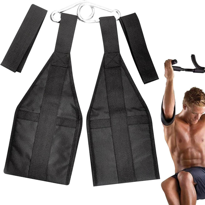 Premium Abdominal Hanging Straps – ABS Training Support for Pull-ups & Core Muscle Workout – Leg Raises, Vertical Crunches, & Sit-ups – Adjustable Nylon Equipment for Fitness