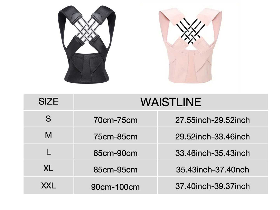 Premium Posture Corrector Back Brace for Men & Women – Adjustable Full Back Support for Pain Relief & Improved Spinal 