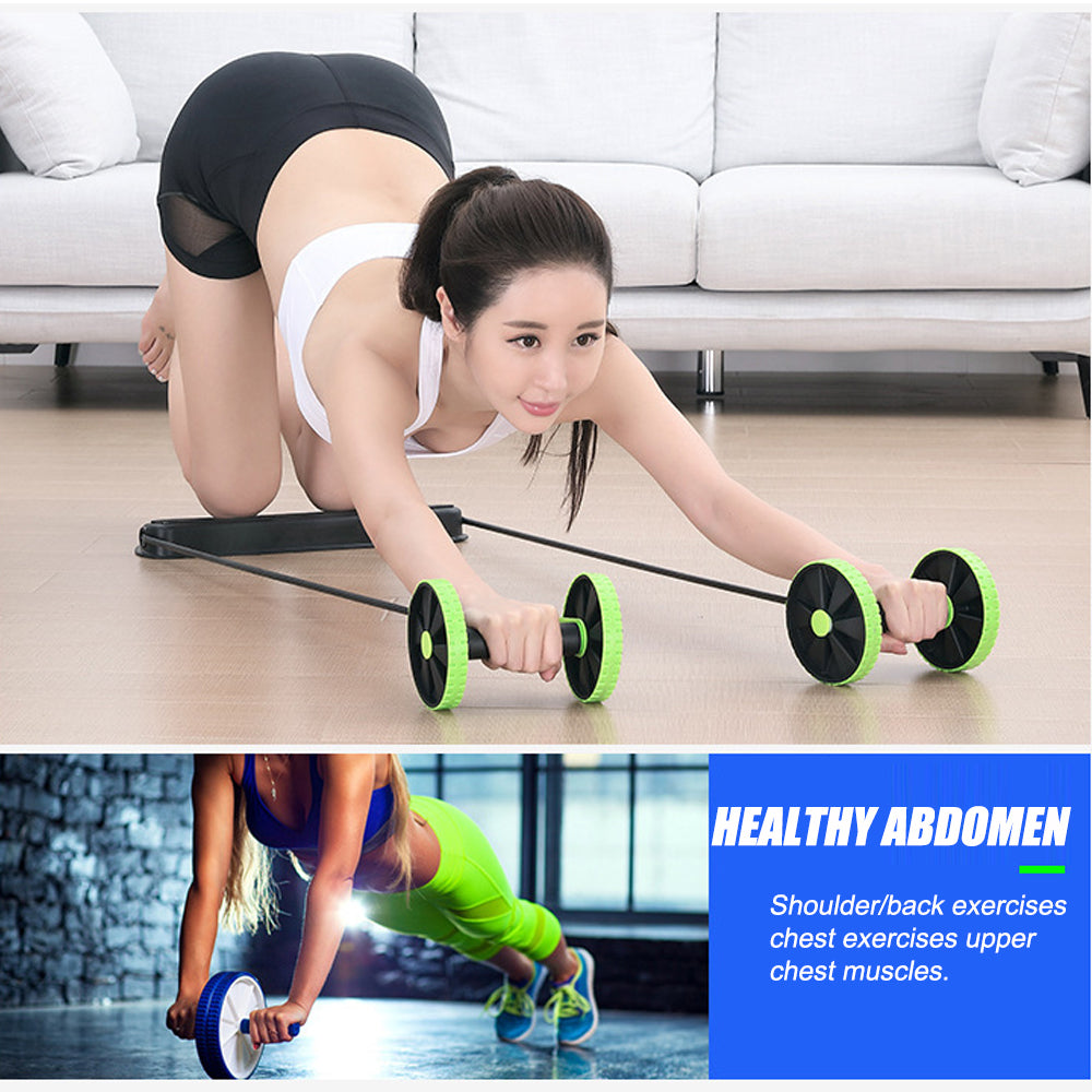 Premium Ab Roller for Abs Workout - Multifunctional Thicker Exercise Equipment for Core Strength, Body Shaping, and Fitness 