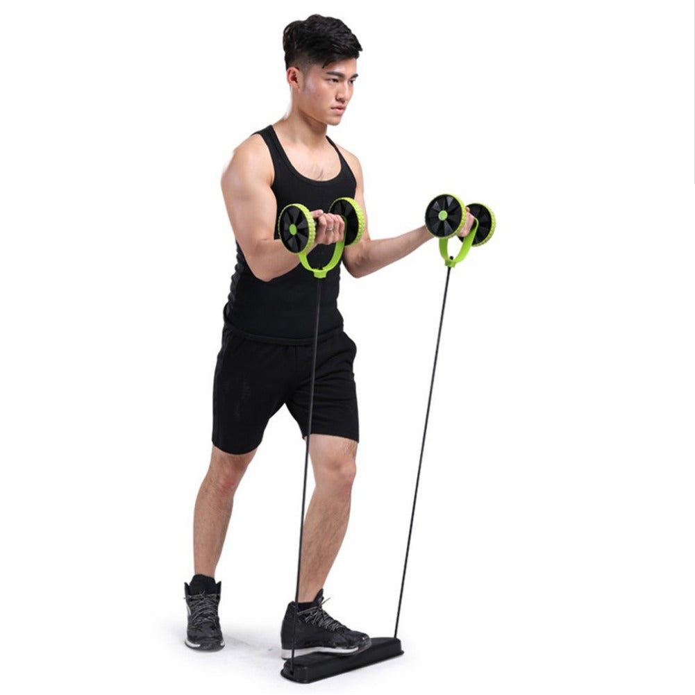 Premium Ab Roller for Abs Workout - Multifunctional Thicker Exercise Equipment for Core Strength, Body Shaping, and Fitness 