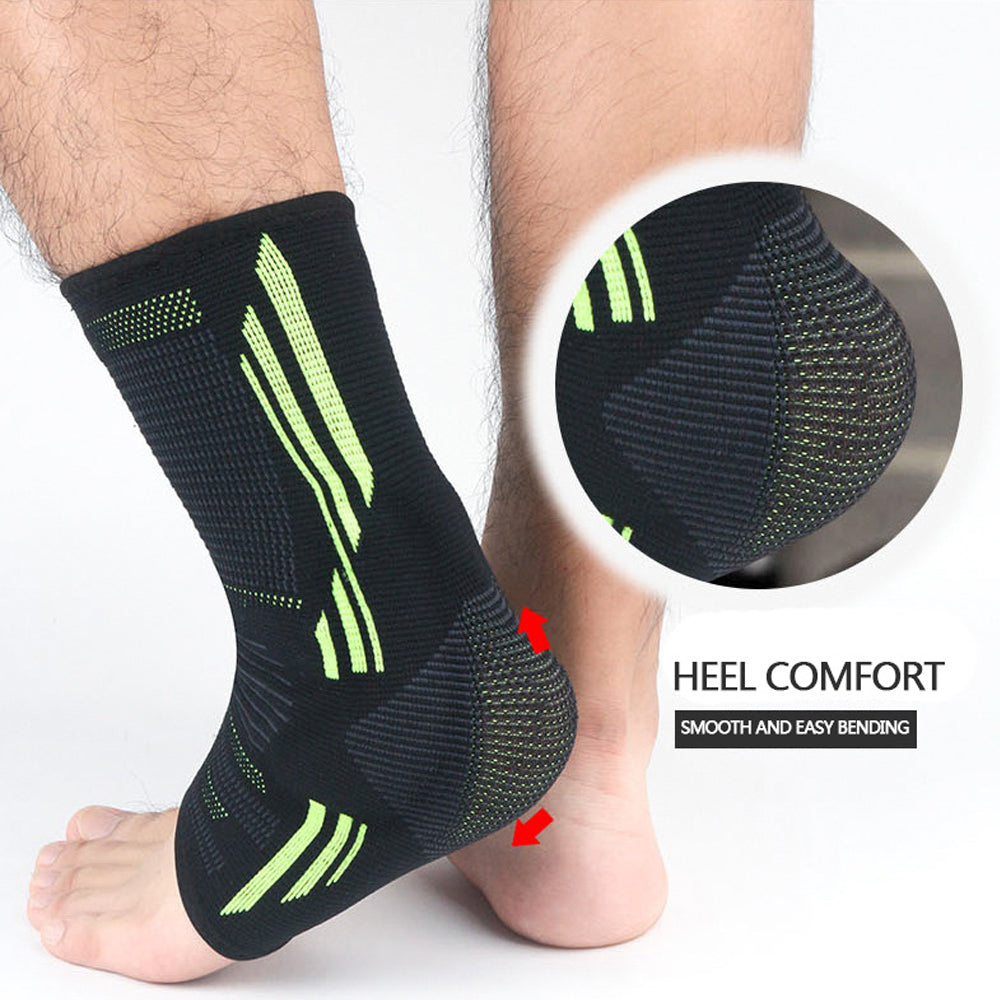 Premium Ankle Support Socks for Sports | Elastic Breathable Foot Brace for Pain Relief in Running, Cycling, Basketball, 