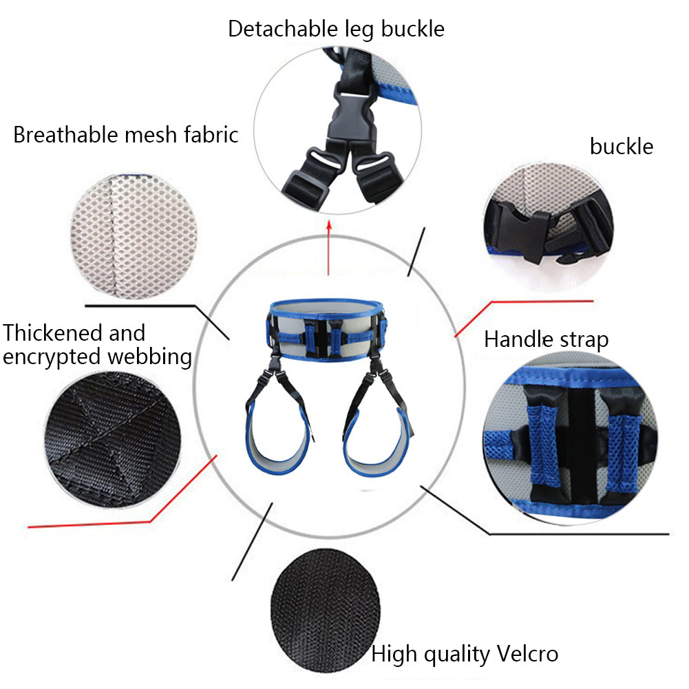 Premium Bariatric Transfer Lift Belt for Elderly & Handicap Support – Adjustable Gait Belt for Seniors, Walking & Standing 