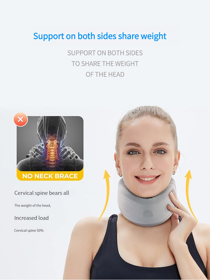 Premium Adjustable Neck Brace Foam Cervical Collar for Pain Relief, Comfortable Support for Home Use and Sleeping, Various 