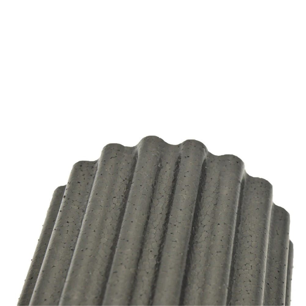 Premium EPP Foam Roller for Muscle Relaxation, Yoga Column, High Hardness, Hollow Shaft, Lean Leg Fitness, Plum Shaped Design, Smooth Surface, Black & Red, 30x15x15cm - StrengthXPhysiotherapy