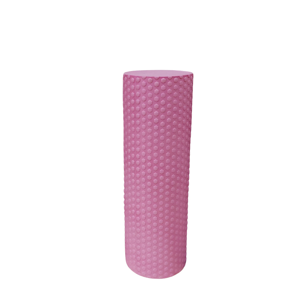 Premium EVA Foam Yoga Roller for Pilates & Home Workouts, 9.5cm Diameter, 29.7cm Length, Enhanced Hexagonal Design for Effective Muscle Recovery and Flexibility - StrengthXPhysiotherapy