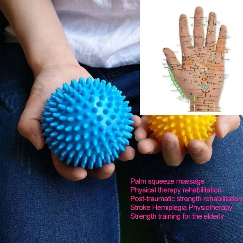 Premium Spiky Massage Ball for Myofascial Release, Deep Tissue Therapy, Stress Relief, and Muscle Soreness Relief - PVC Lacrosse Ball for Feet, Hands, Back, and Whole Body Massage - StrengthXPhysiotherapy
