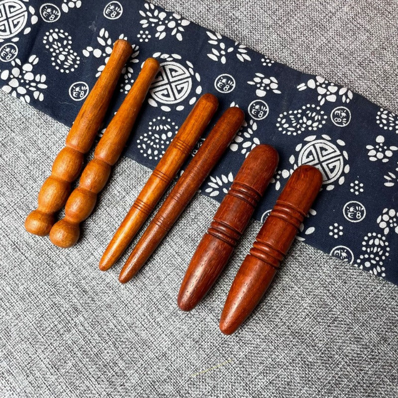 Premium Wooden Spa Massage Tool - Muscle Roller Stick for Cellulite Blasting, Deep Tissue Release, Foot and Body Self-Massage