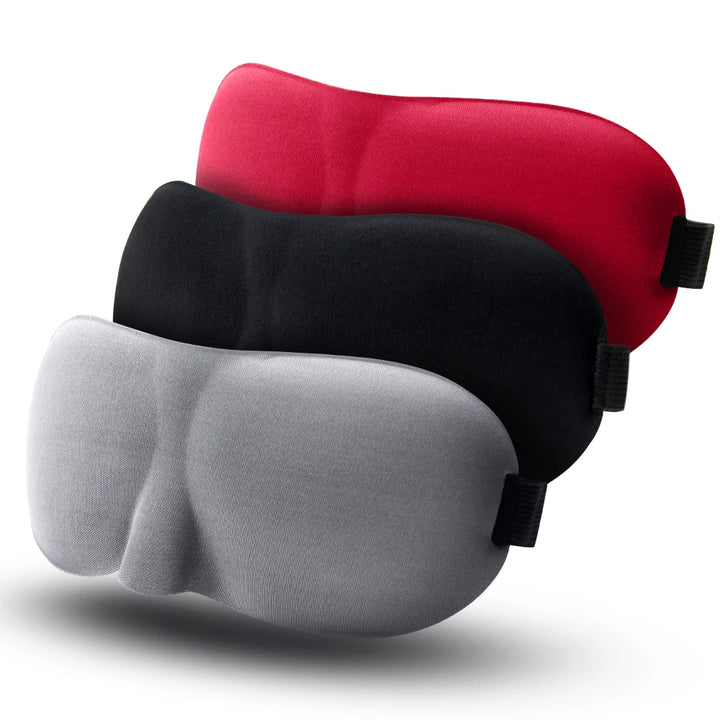 Premium 3D Sleep Mask – Soft Memory Foam Eye Mask for Sleep, Travel, and Migraine Relief – Blockout Light, Comfortable and 