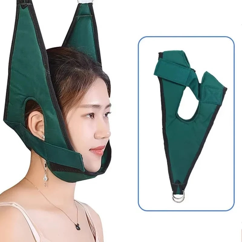 High-Quality Cervical Neck Traction Device for Home Use, Over-Door Neck Stretcher Hammock, Pain Relief & Spine Correction Brace for Physical Therapy - StrengthXPhysiotherapy