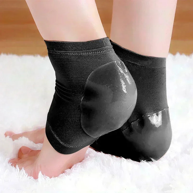 High-Quality Silicone Anti-Cracking Moisturizing Heel Socks - Relieve Heel Pain, Prevent Dry Skin Cracking, & Hydrating Spa 