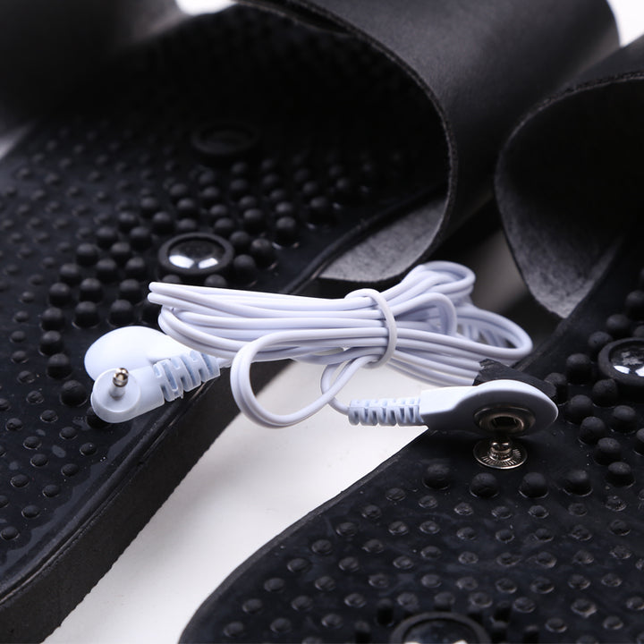 Premium Electric Muscle Stimulator Massage Slippers for Pain Relief – TENS Therapy Foot Massager with Acupuncture Function 