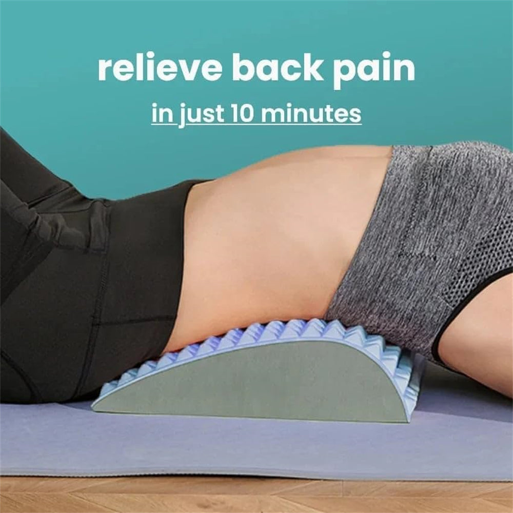 Premium Back and Neck Stretcher Pillow with Lumbar Support, Ergonomic Spinal Corrector for Posture Correction, Body Pain 