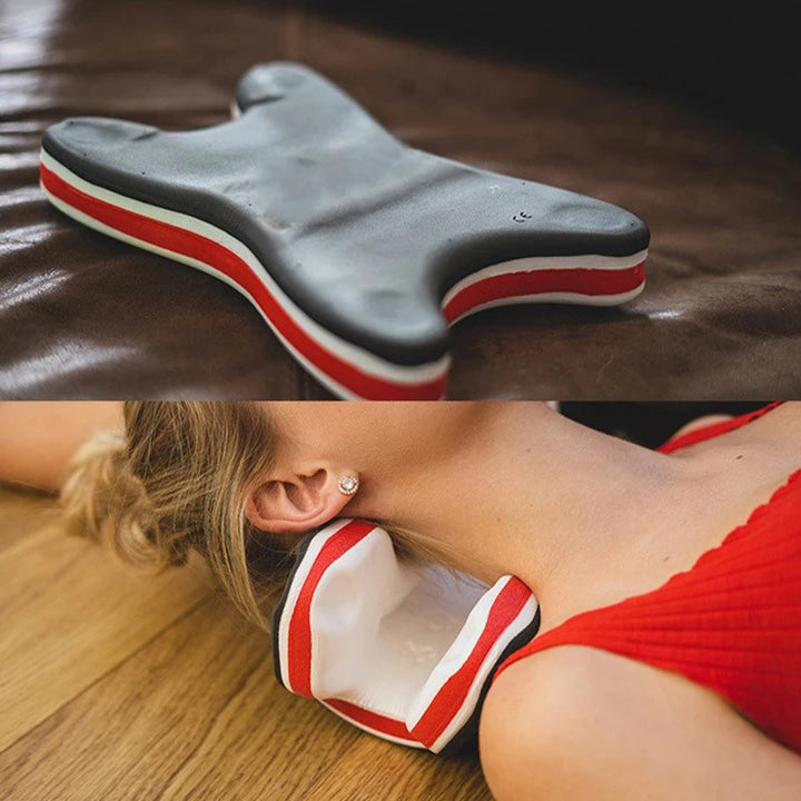 Premium Cervical Neck Traction Pillow for Neck and Shoulder Relief, Portable Spine Stretching Neck Orthoses for Cervical