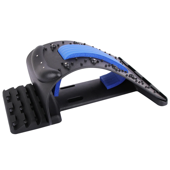 High-Quality 4-Level Neck & Back Stretcher with Magnetotherapy - Adjustable Cervical Spine Support for Pain Relief, Lumbar and Upper Back Massage Tool for Home & Office - StrengthXPhysiotherapy