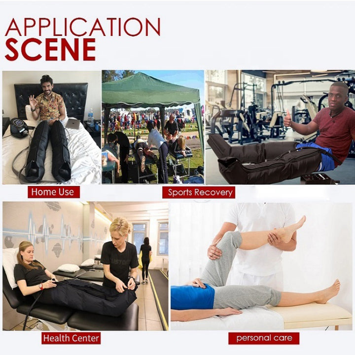 Premium Air Compression Massager for Legs and Feet – 6 Cavity Pressotherapy Boots for Improved Blood Circulation, Relaxation,