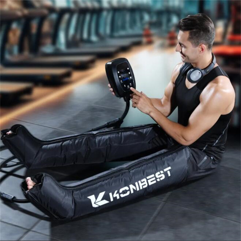 Premium Air Compression Massager for Legs and Feet – 6 Cavity Pressotherapy Boots for Improved Blood Circulation, Relaxation,