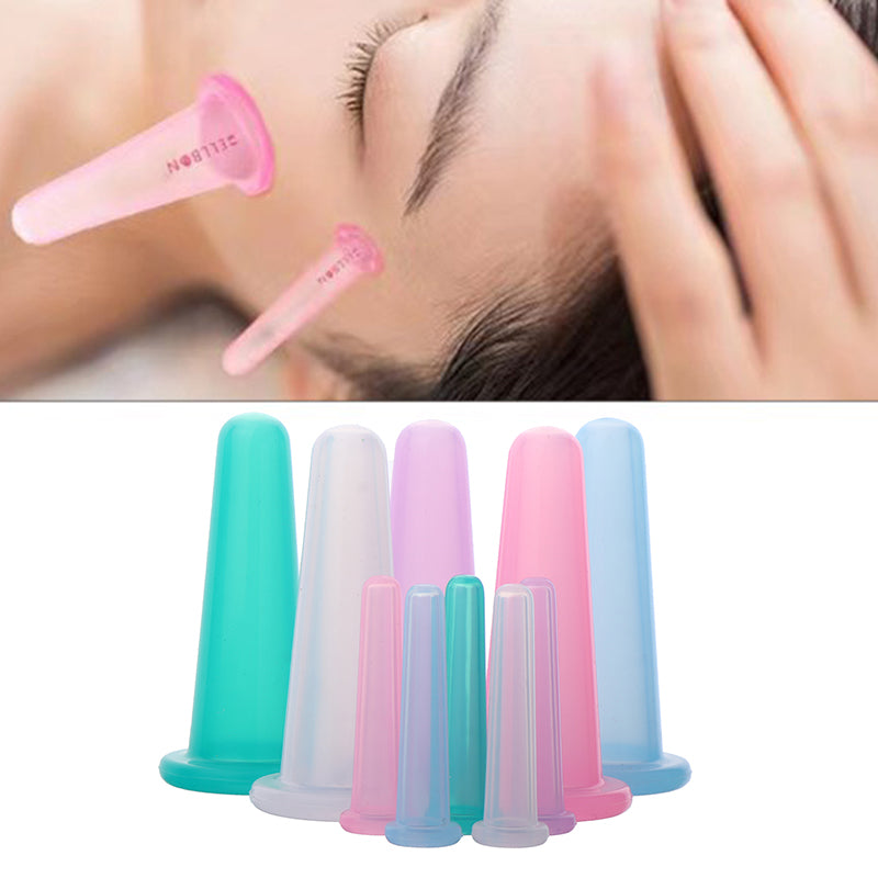 High Quality Silicone Cupping Set for Face – Health Care Facial Lifting Massage Cups, Mini Eye Vacuum Cans, Safe and Durable,