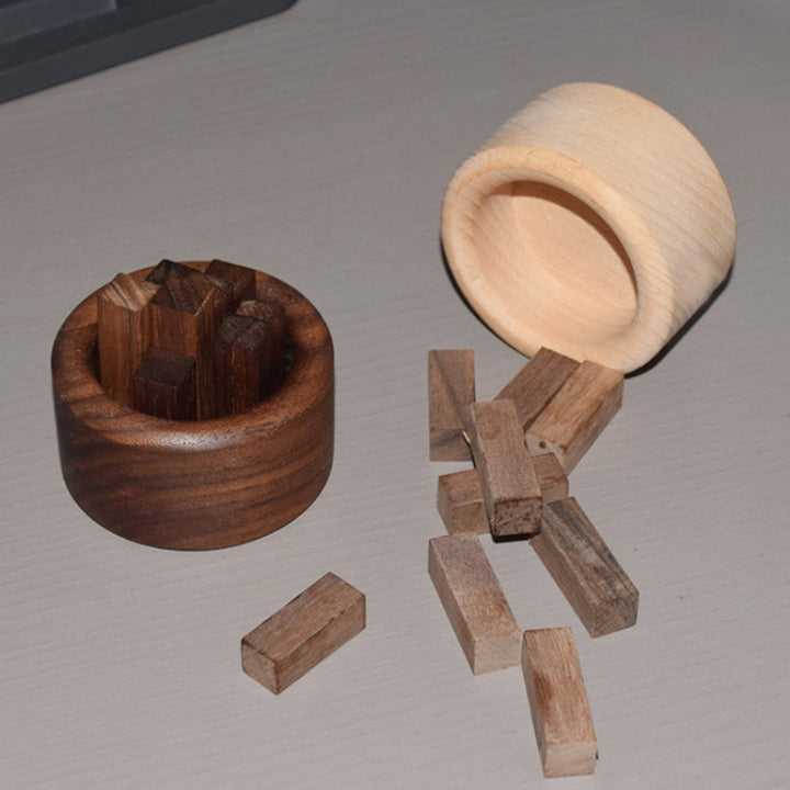 Luxury Essential Oil Wood Diffuser – Unique Wood Art Fireless Aroma Diffuser, Beech/Black Walnut Aromatherapy Ornament for 