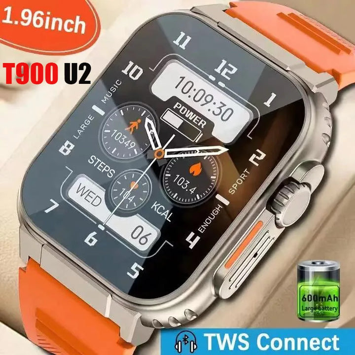 Luxury Smartwatch for Men & Women – 49mm Bluetooth GPS Tracker, NFC, Music Control, Wireless Charging, High-End Fitness Watch – Health Monitoring - StrengthXPhysiotherapy