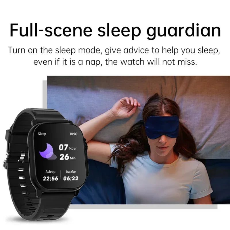 Luxury Smartwatch for Men & Women – 49mm Bluetooth GPS Tracker, NFC, Music Control, Wireless Charging, High-End Fitness Watch – Health Monitoring - StrengthXPhysiotherapy