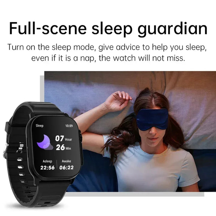 Luxury Smartwatch for Men & Women – 49mm Bluetooth GPS Tracker, NFC, Music Control, Wireless Charging, High-End Fitness Watch – Health Monitoring - StrengthXPhysiotherapy