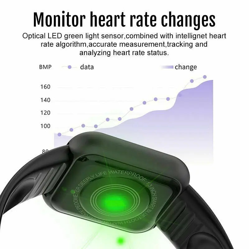 Luxury Smartwatch for Men & Women – Bluetooth Fitness Tracker, Music Control, Sleep Monitor, Sports Bracelet, Stylish Smart Watch with Heart Rate Monitor - StrengthXPhysiotherapy