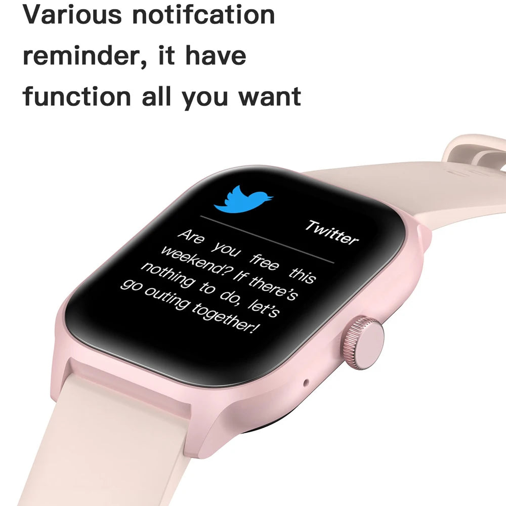 Luxury Smartwatch Android OS - 1.44" Full Touch Screen, Bluetooth Call, Music Control, Fitness Tracker for Men & Women, Health Monitor - StrengthXPhysiotherapy