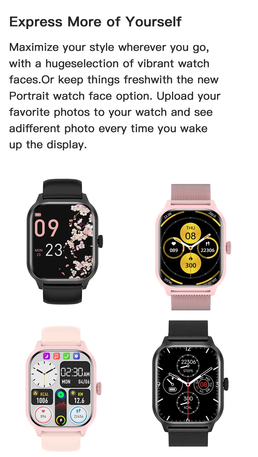 Luxury Smartwatch Android OS - 1.44" Full Touch Screen, Bluetooth Call, Music Control, Fitness Tracker for Men & Women, Health Monitor - StrengthXPhysiotherapy