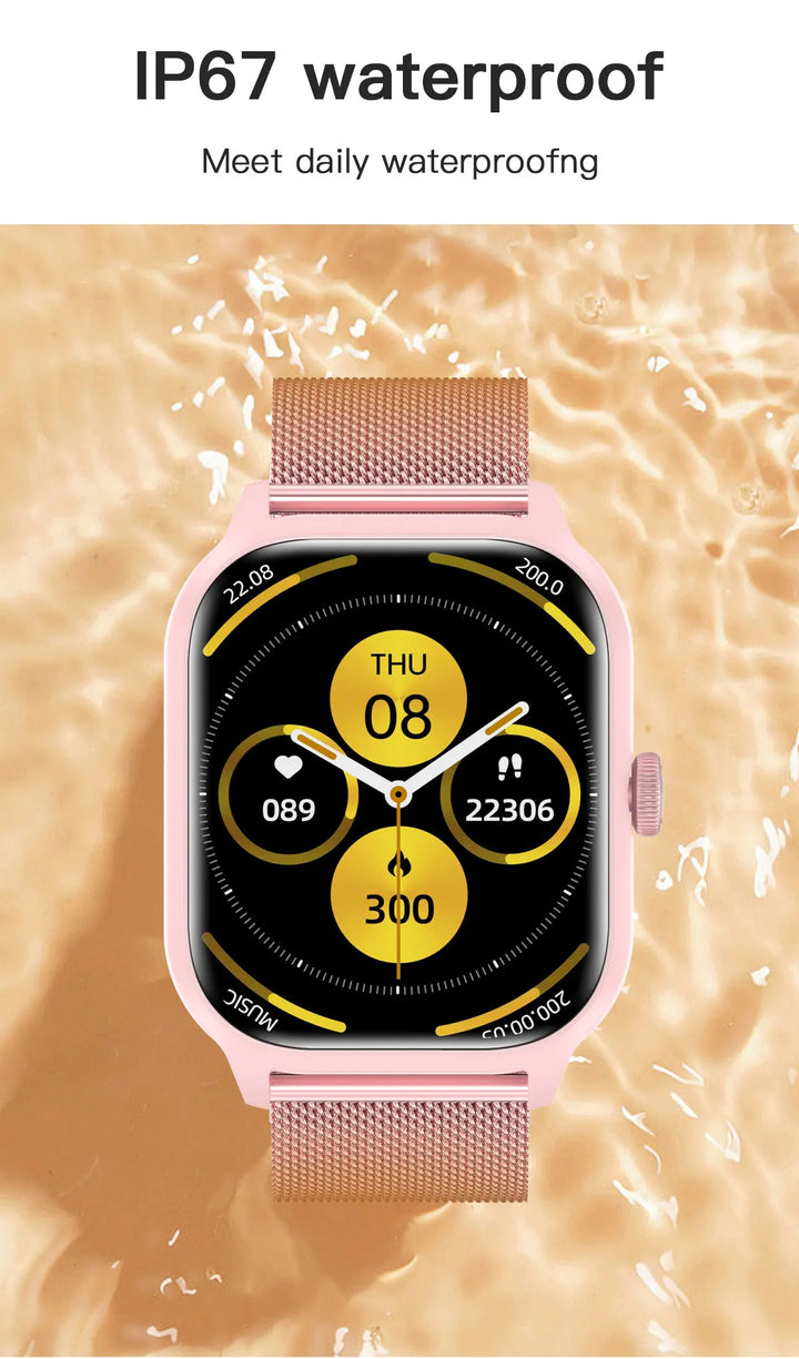 Luxury Smartwatch Android OS - 1.44" Full Touch Screen, Bluetooth Call, Music Control, Fitness Tracker for Men & Women, Health Monitor - StrengthXPhysiotherapy