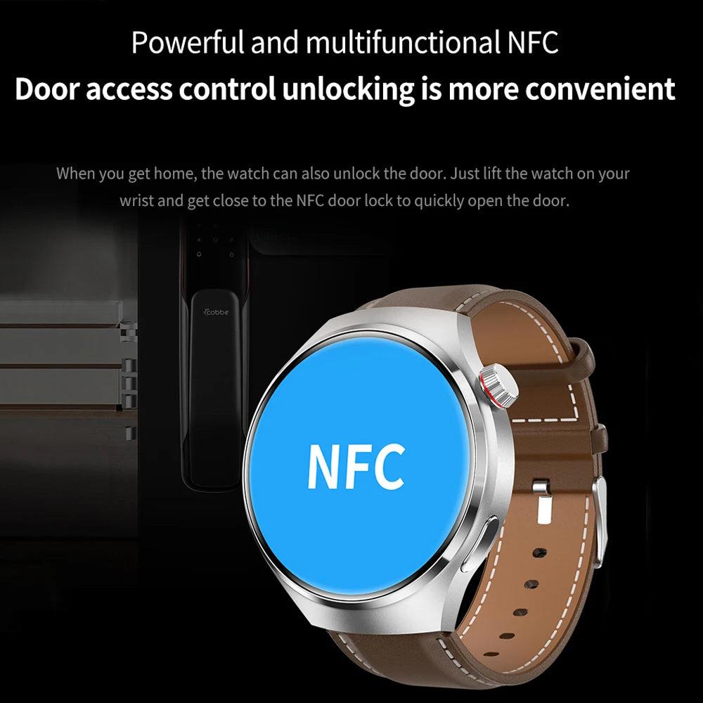 Premium GPS Smart Watch for Men & Women | 360° AMOLED Display, NFC, Bluetooth Call, IP68 Waterproof, Heart Rate Monitor, Fitness Tracker, Sleep Monitoring, Multi-Sport Modes - StrengthXPhysiotherapy
