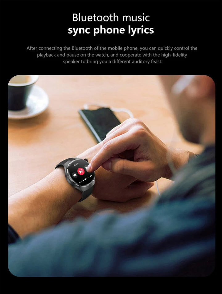 Premium GPS Smart Watch for Men & Women | 360° AMOLED Display, NFC, Bluetooth Call, IP68 Waterproof, Heart Rate Monitor, Fitness Tracker, Sleep Monitoring, Multi-Sport Modes - StrengthXPhysiotherapy
