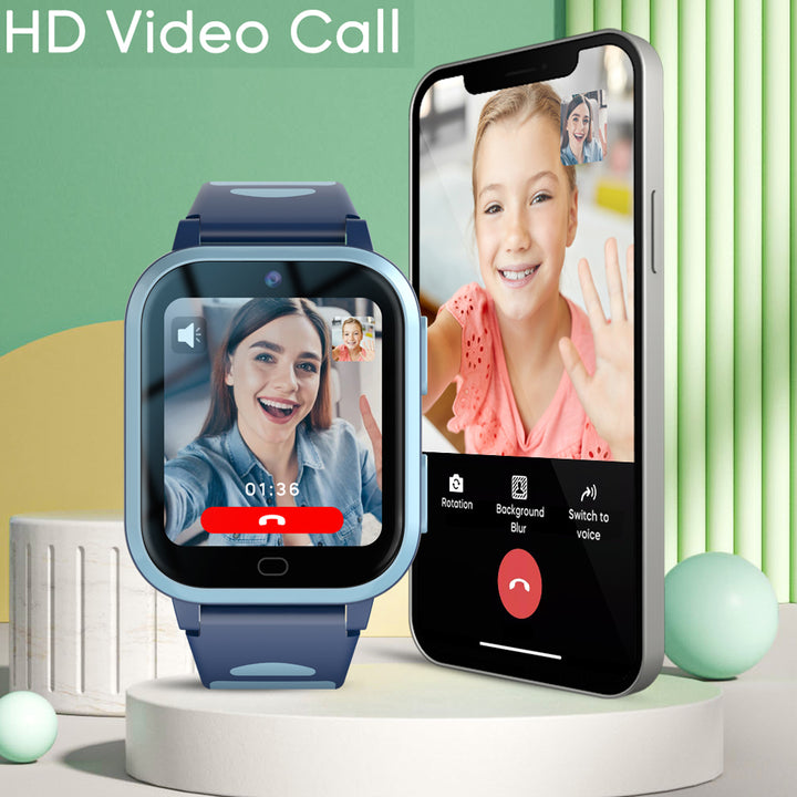 Premium 4G Kids Smartwatch – Video Call, GPS Tracking, IP67 Waterproof, 8GB ROM, Health Monitoring, Wi-Fi, Voice & Video