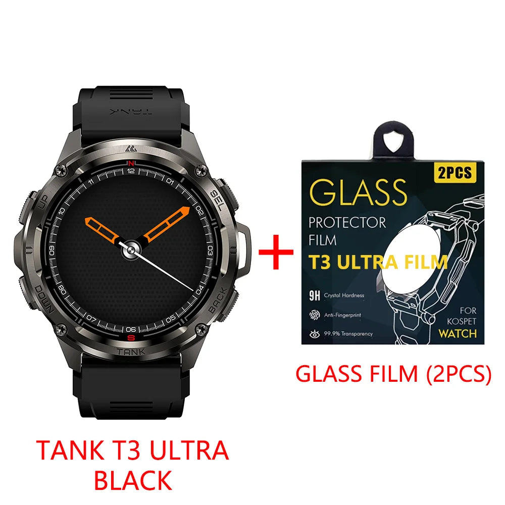 Premium Ultra GPS Smartwatch for Men, 470mAh AMOLED Fitness Tracker, Bluetooth, Digital Watch with AOD, Heart Rate Monitor, Activity Tracker & More - StrengthXPhysiotherapy