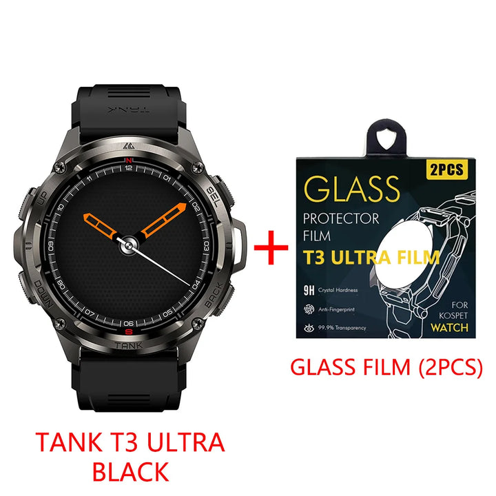 Premium Ultra GPS Smartwatch for Men, 470mAh AMOLED Fitness Tracker, Bluetooth, Digital Watch with AOD, Heart Rate Monitor, Activity Tracker & More - StrengthXPhysiotherapy