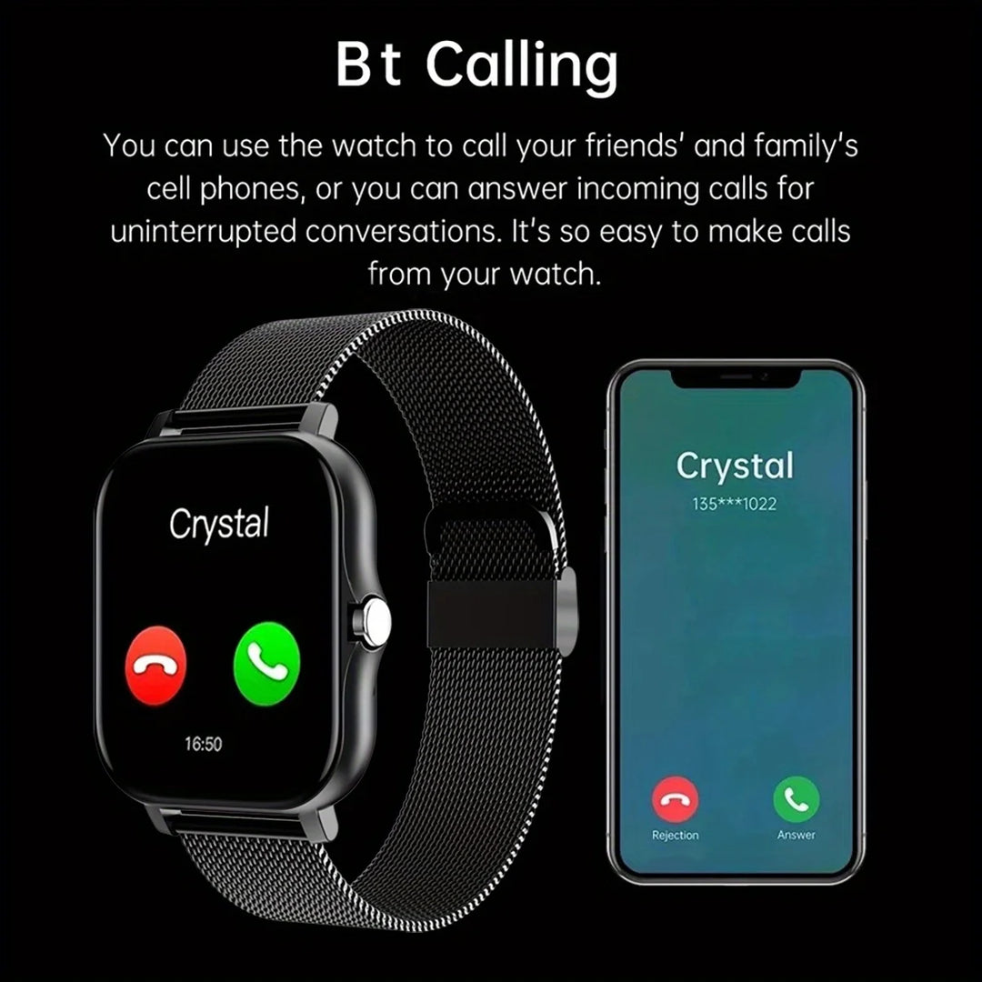 Luxury Smartwatch Android OS - 1.44" Full Touch Color Screen, Bluetooth, Custom Dial, for Men & Women, Smart Watch with Call Feature - StrengthXPhysiotherapy