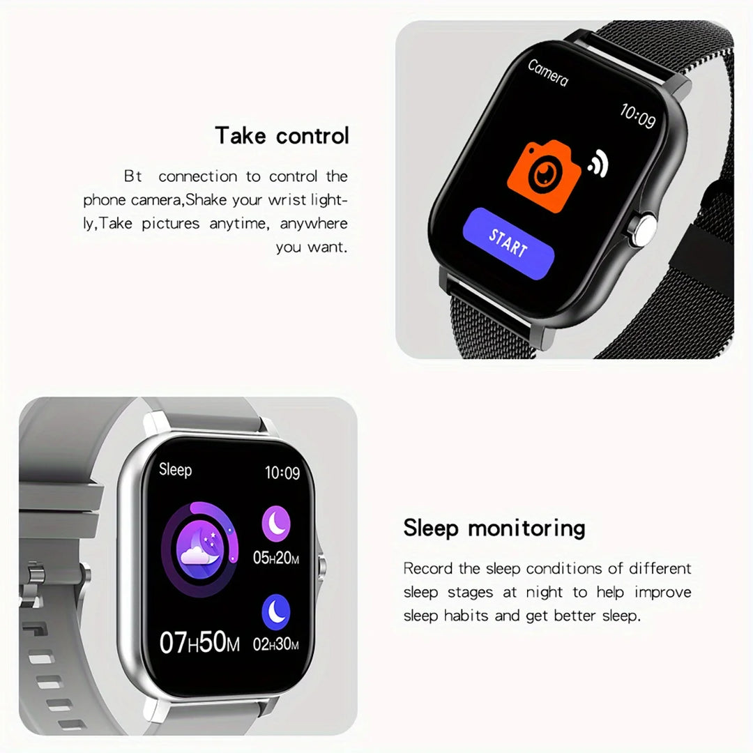 Luxury Smartwatch Android OS - 1.44" Full Touch Color Screen, Bluetooth, Custom Dial, for Men & Women, Smart Watch with Call Feature - StrengthXPhysiotherapy